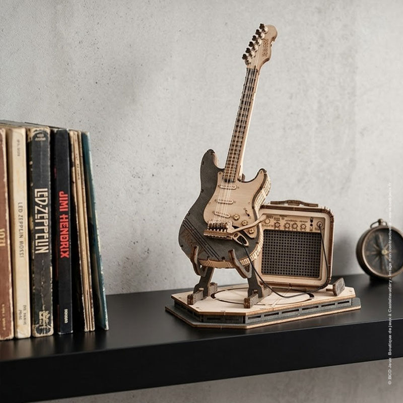 Guitare électrique - Puzzle en Bois 3D Rokr