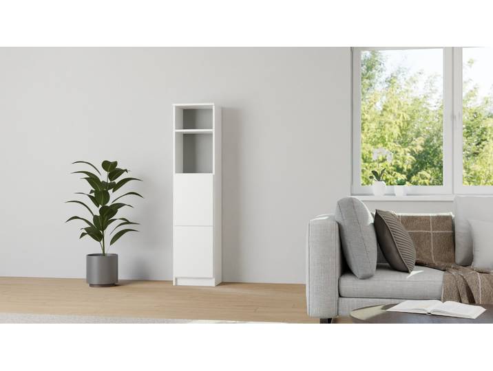 Weißer Telefonschrank aus MDF Dekor MDF Beschichtet MDF Weiß matt