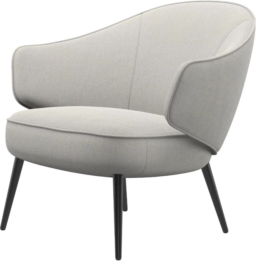 BoConcept Butaca Charlotte tela Lazio buoclé . Blanco