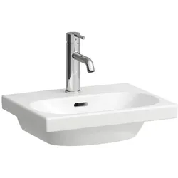 LAUFEN LUA Handwaschbecken, ohne Hahnloch, ohne Überlauf, 450x350mm, H8150810001421, Farbe: Weiß