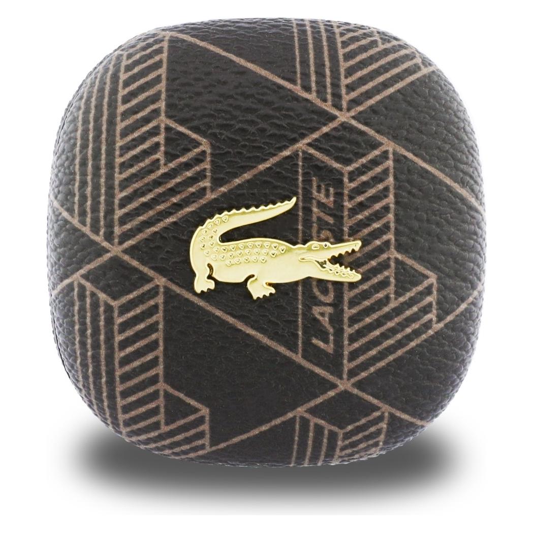Lacoste In-ear headphones TWS Monogram The Blend brown (ANC, 6 h, Kabellos) (LCTWSTP103PMSB)