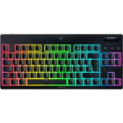 RAZER BlackWidow V4 Low Profile TKL HyperSpeed Gaming Tastatur - Mechanische Low Profile Orange-Tactile-Switches, 2.4Ghz, Bluetooth, USB-C