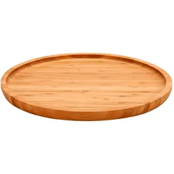 San Ignacio KINVARA - Mittelgroßes, rundes Snackbrett aus Bambus, 25 x 25 cm