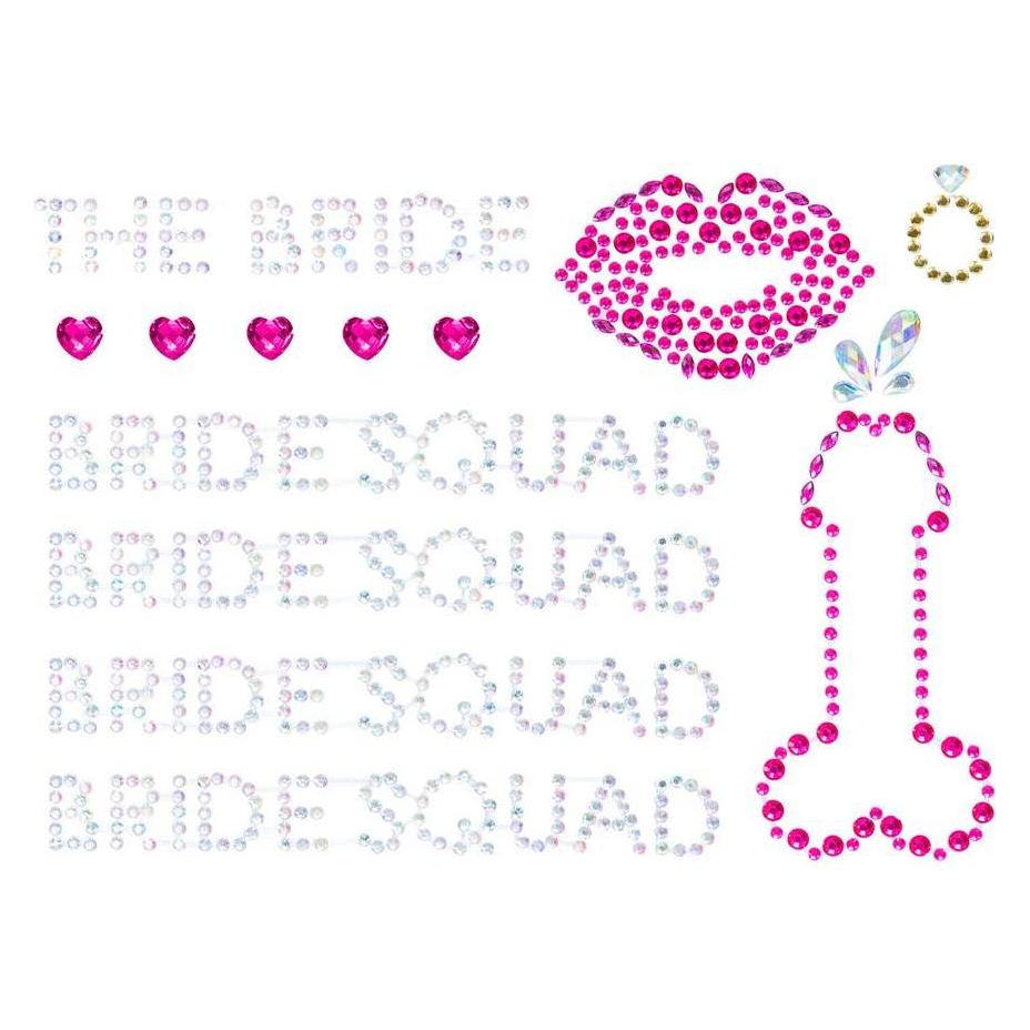 Leg Avenue Bride Squad Bodyjewels Sticker (714718555676)