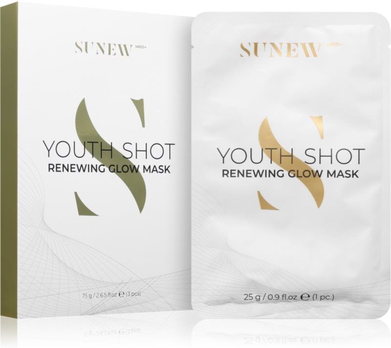 SUNEWMED+ Youth Shot Regenerating Glow Face Sheet Mask regenerating glow face sheet mask 3 pc