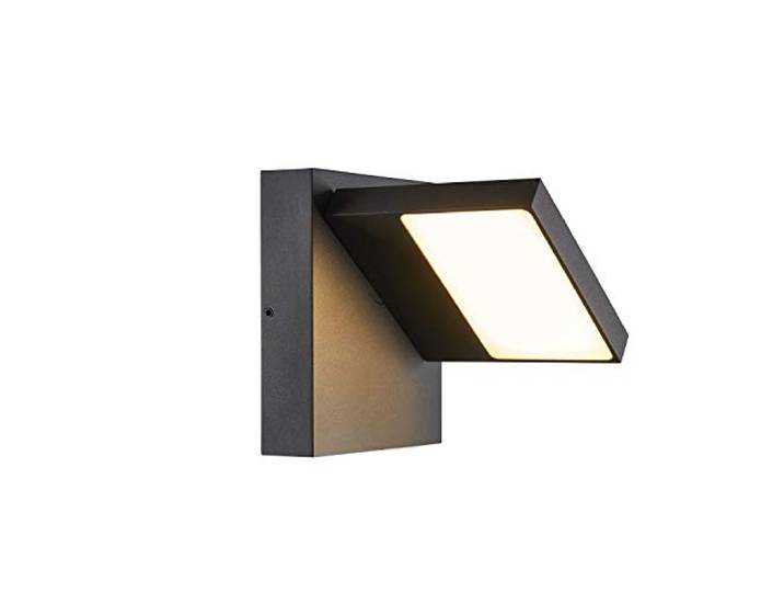 SLV LED Wandleuchte ABRIDOR für die Außenbeleuchtung von Wänden, Eingängen, LED Strahler, Wand-Lampe, Down-Light, Aussenleuchte LED, Gartenlampe, Wegeleuchte // CCT Switch (3000K/4000K), 750 lm, 14W