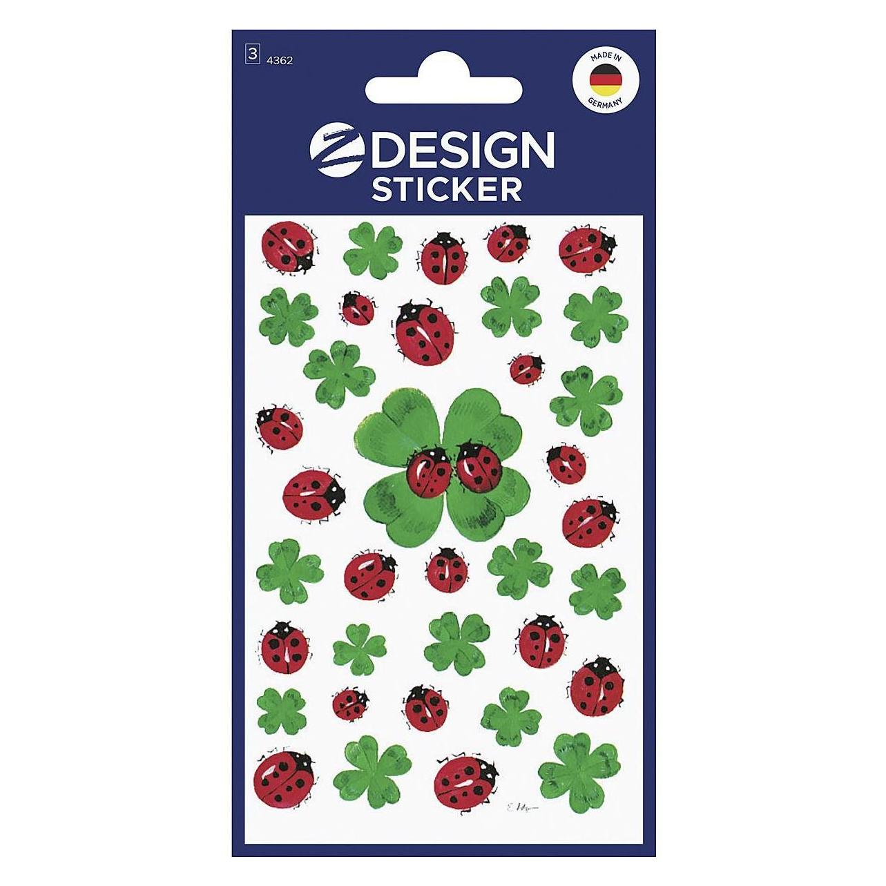 Z-Design Aufkleber Klee/Käfer (108 Sticker) (4362)