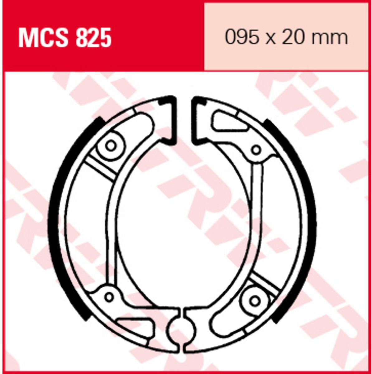 Trw Set di ganasce freno MCS825