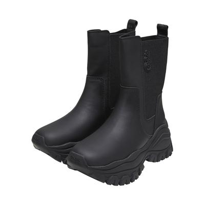 Stiefel BUFFALO "Buffalo lola chelsea", Damen, Gr. 40, schwarz, Kunstfaser, unifarben, Schuhe Stiefel