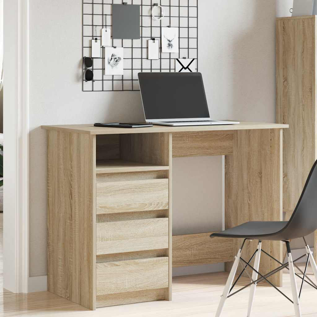 17 Stories Socher Writing Desk Sonoma Oak