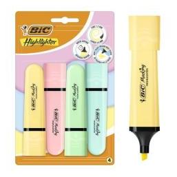 Bic Flache Pastell-Textmarker-Mischung, 4 Stück (4x) (69983734)
