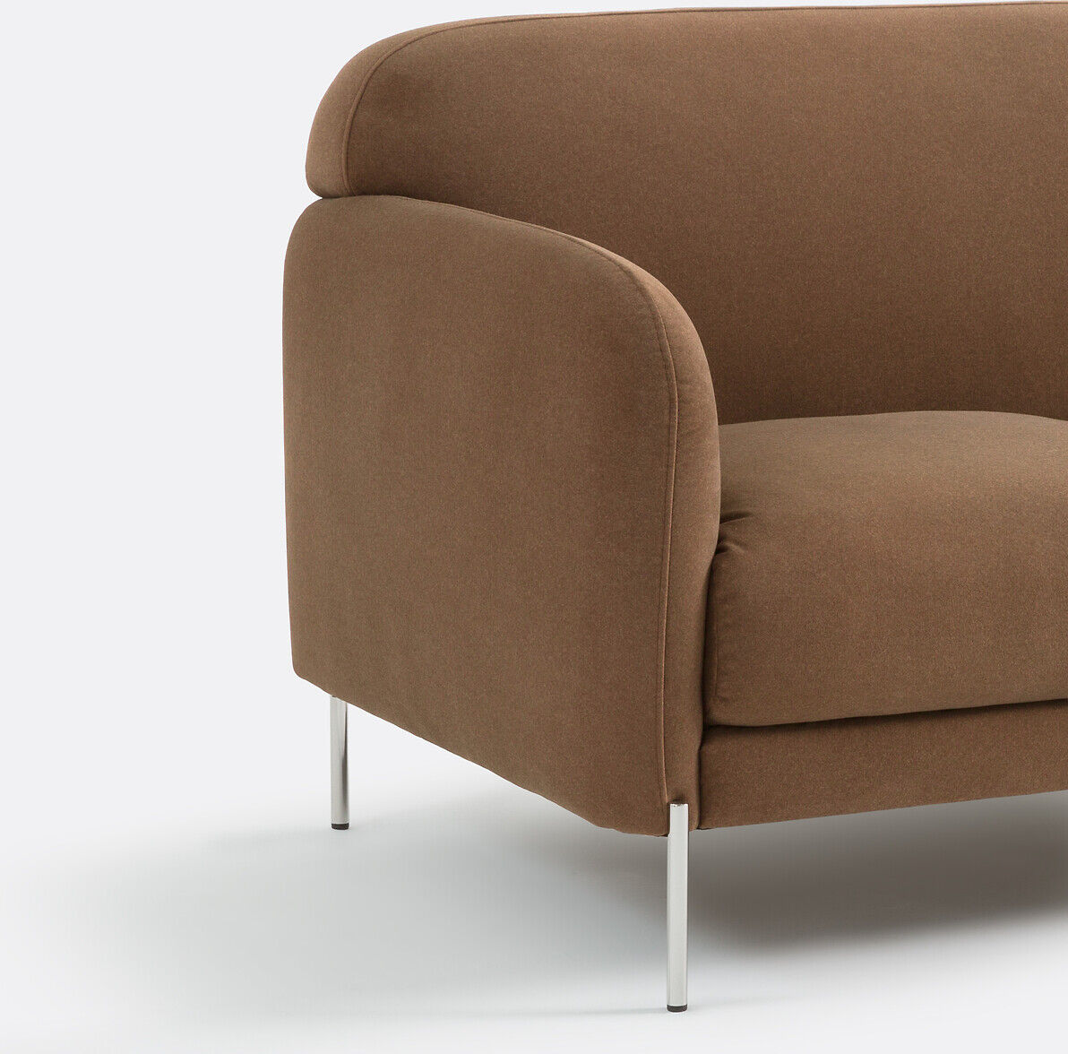 LA REDOUTE INTERIEURS Canapé droit, 2 places, en velours mat, PABLO