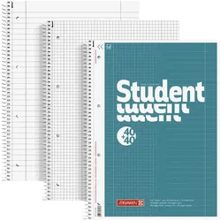 BRUNNEN Collegeblock Student DUO DIN A4 liniert + kariert