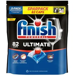 finish Powerball Ultimate 82 Caps Sparpack brilliante Reinigungsleistung All in One