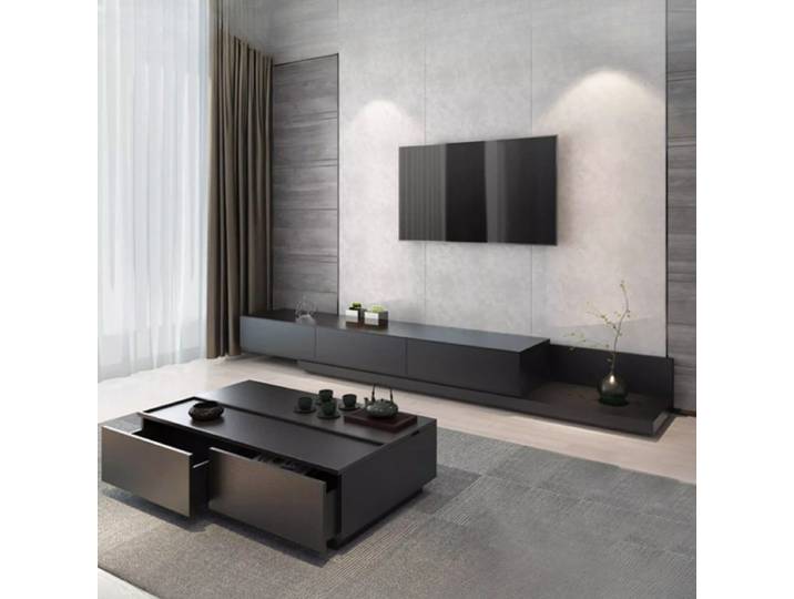 Meuble TV nordique unique, console moderne minimaliste bohème, meuble TV simple, gain de place, meuble de salon pour la maison