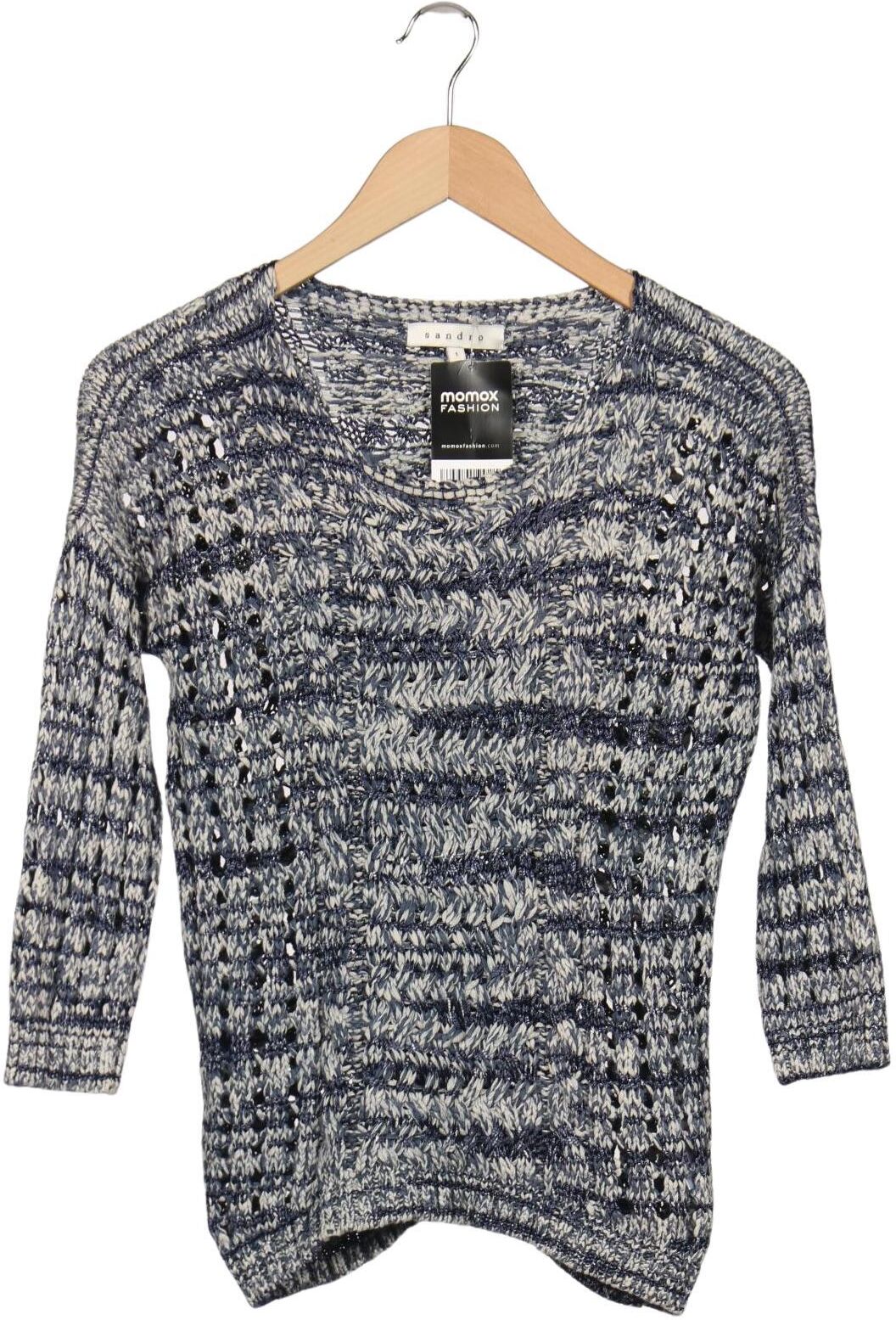 Sandro Damen Pullover, Mehrfarbig, Gr. EU 36 (Sandro 1), Baumwolle / Viskose - Second Hand