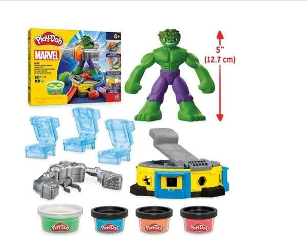 Hasbro Play-Doh Marvel Hulk Smash & Squish, 10 Stück