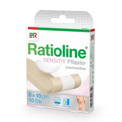 RATIOLINE sensitive Wundschnellverband 8 cmx1 m 1 St