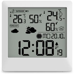 Hama Wetterstation 00222238 Palawan, Funk, digital, mit Außensensor, Wettervorhersage, LC-Display & 4 Messwerten