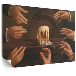 POSTER - 84x59 cm (A1) - anonim - Sieben Männerhände