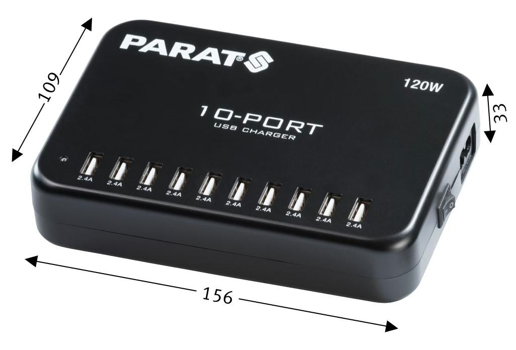 PARAT PARAPROJECT MC10 Multi-Charger 10x USB-A/2,4A