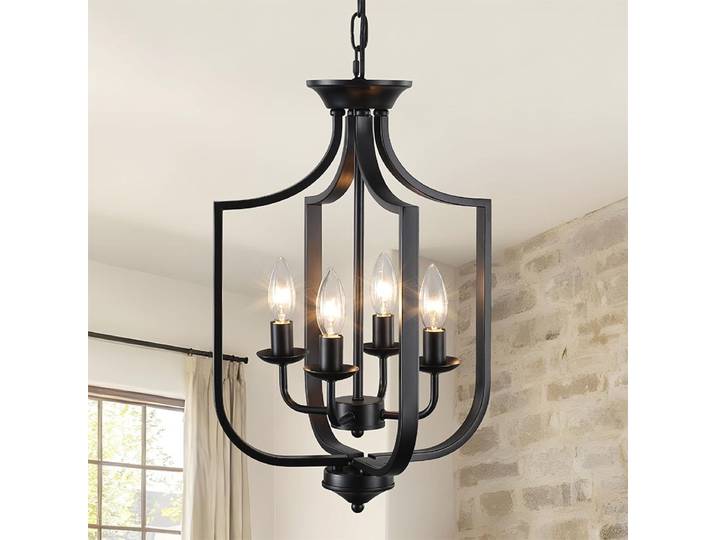 Américain rétro branche suspension lampe Restaurant salon salle à manger lustre lumière pour Foyer cuisine lumière fer bougie lampe