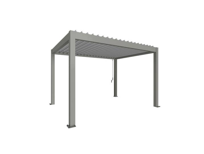 Biohort Pavillon, Metall, rechteckig, 404.5x264x312 cm, wetterfest, UV-beständig, regenabweisend, Sonnen- & Sichtschutz, Pergolas