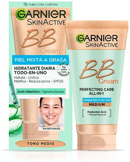 Garnier BB Cream Piel Mixta A Grasa SPF20 Medio