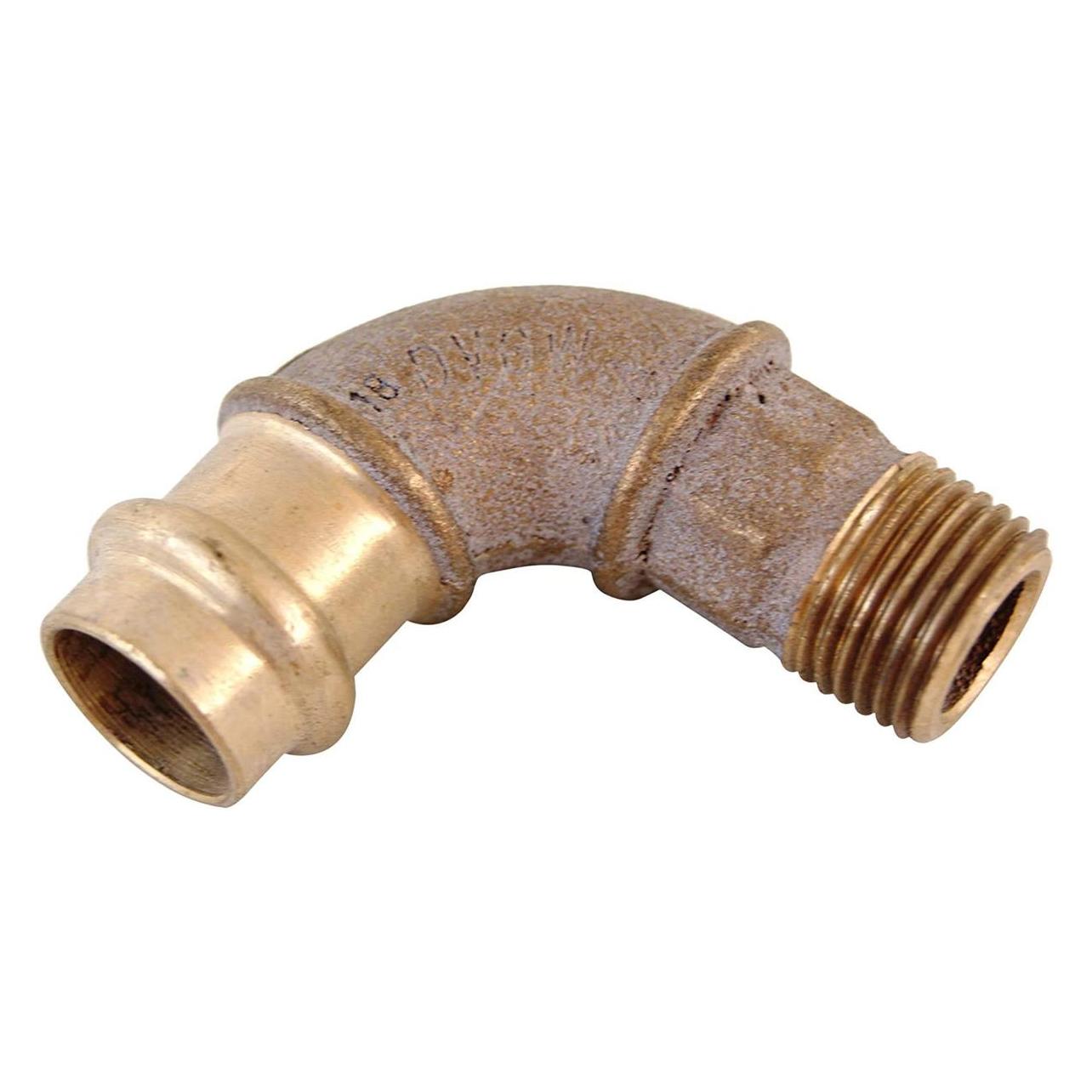 Viega Bend 90 ° Profipress 18mm x 1/2 "bronze (345754) (Pressverbindung) (345754)