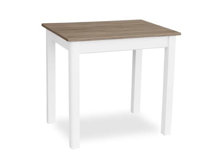 Metdrew Esstisch aus Holz esstisch 100x60 holztisch Tisch für 4 Personen klein Tisch skandinavisch Wohnzimmertisch Kiefernholz küchentisch weiß Tischplatte: Craft Eiche Gold