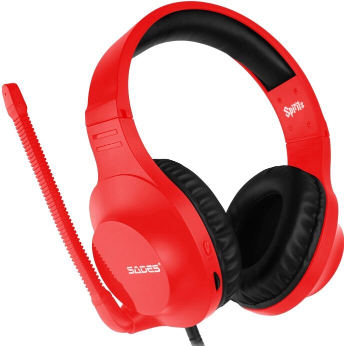 SADES Gaming-Headset "Spirits SA-721 kabelgebunden", rot, Kopfhörer, Gaming-Headset