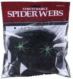 Uplift Picks Stretchy White Spider Web Halloween Decoration black 100g