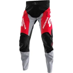 Alpinestars Honda Racer Veil, Textilhose - Schwarz/Grau/Rot - 34