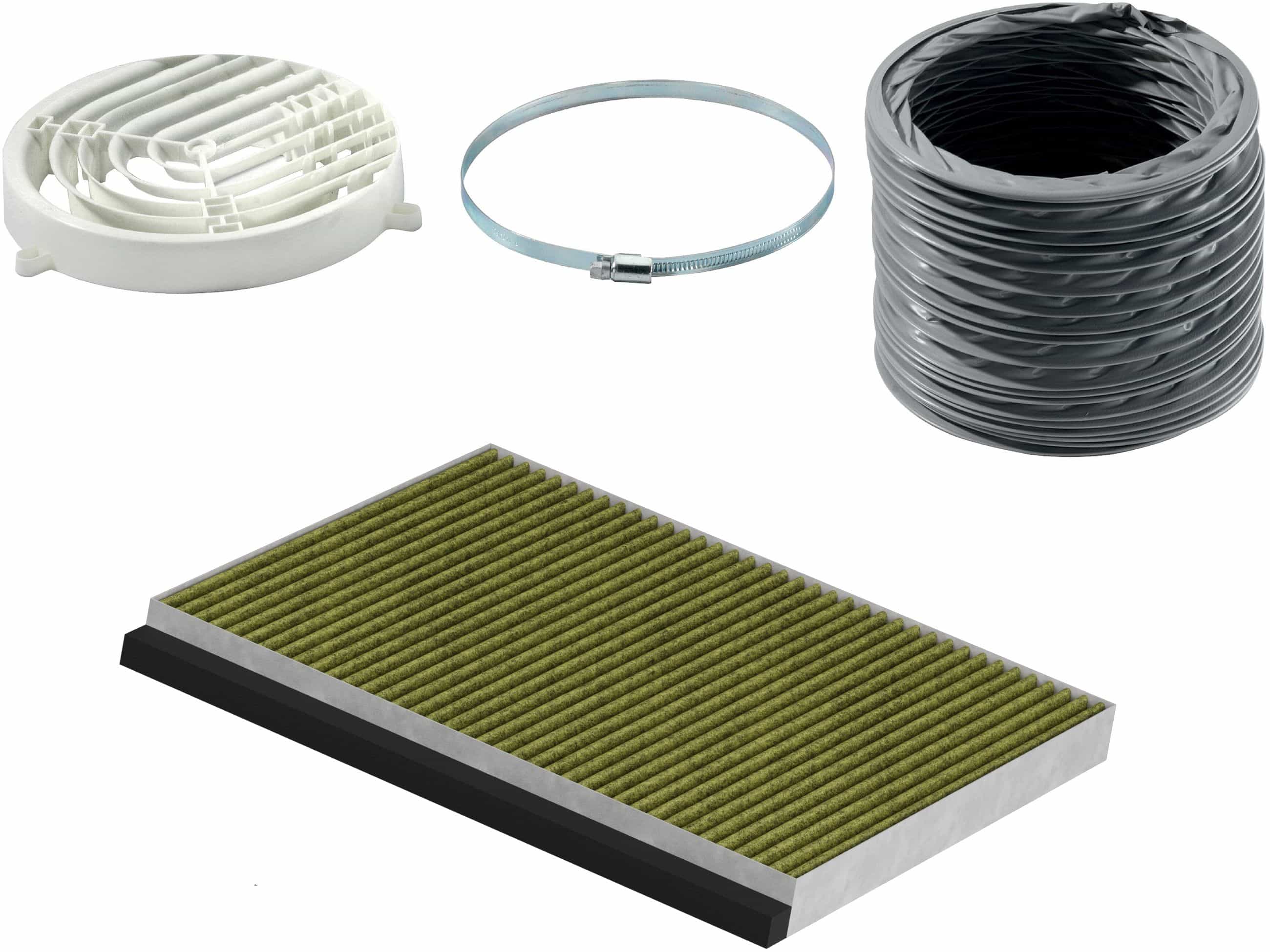Bosch DWZ1IB1J6 Long-life Clean Air Umluftset (Schwarz, Grün, Grau, Weiß)