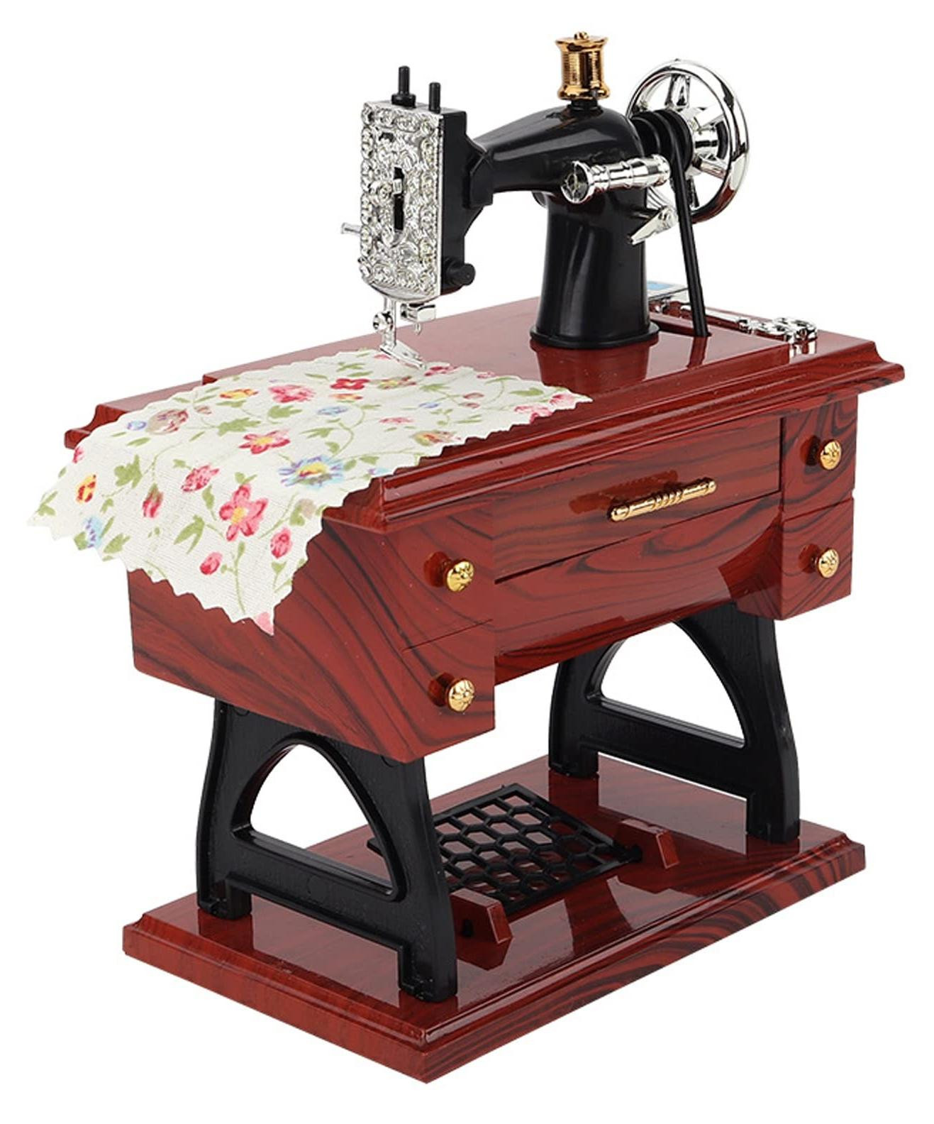 Retro Naaimachine Muziekdoos voor Decoratie