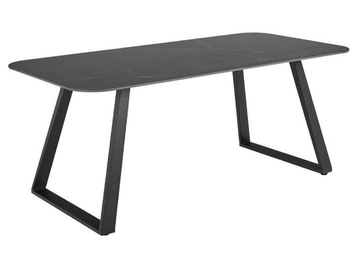 Antalya Esstisch 90x180cm schwarz.