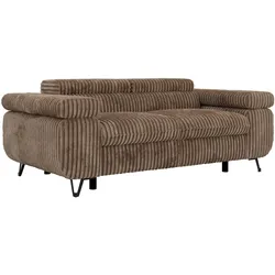 2-SITZER SOFA PETER - Braun Cord