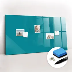 MAGNETTAFEL 120x60 Marineblau schwarzer Marker