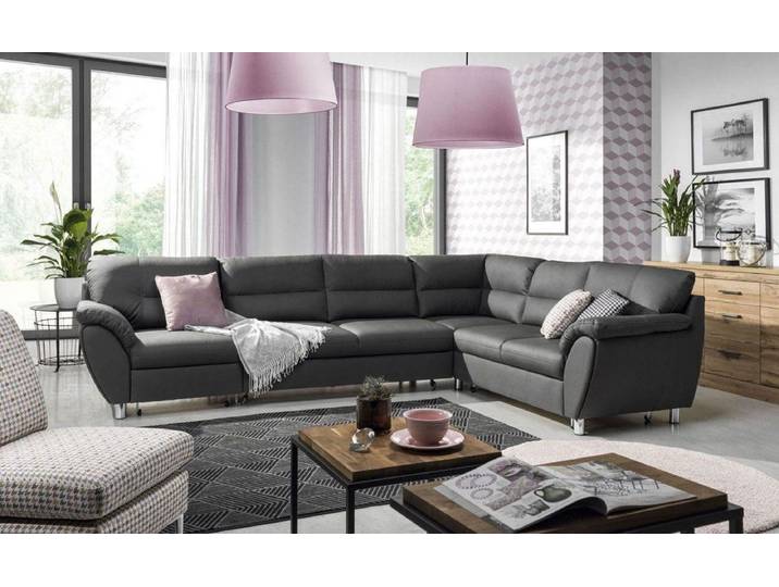Xlmoebel Wohnlandschaft U-förmige Wohnlandschaft aus Stoff mit Schlafsofa-Funktion, Wohnlandschaft, Hergestellt in Europa