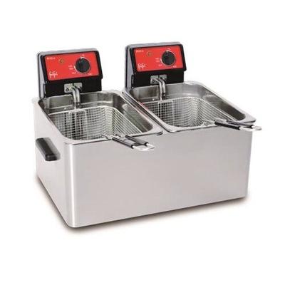 frifri ECO 6+6 Tischfritteuse 2x 3200W 3,2kW 2x 230V 6-8kg Pommes Fritteuse