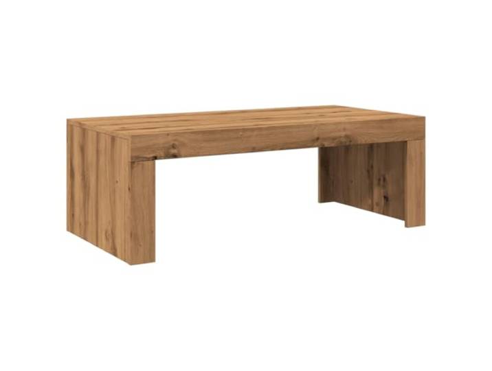 Favemtsl Couchtisch Artisan-Eiche 102x50x35 cm Holzwerkstoff Stilvoller Beistelltisch in Holzoptik für das Wohnzimmer mit fester Ablagefläche für Getränke und Dekoration.