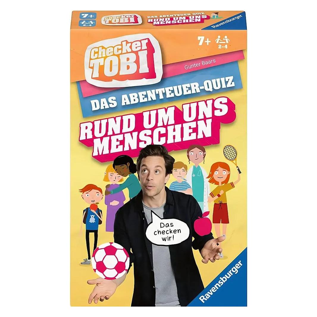 Ravensburger 22492 - Checker Tobi Rund um die Welt - Das Abenteuerquiz für Kinder ab 7 Jahren, Quiz (Deutsch, 2 - 4 Spieler) (23493)