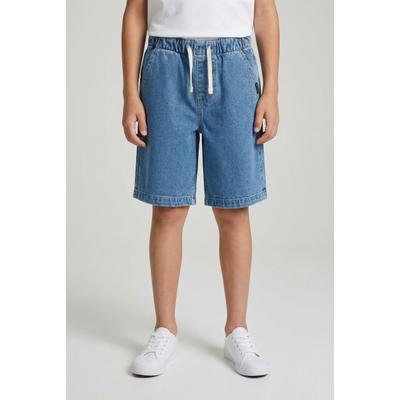 Shorts QUIKSILVER, Mädchen, Gr. 14 (158/164), N-Gr, blau (2001 stone w), Obermaterial: 99% Baumwolle, 1% Elasthan, Hosen Shorts, aus Baumwolle und Elasthan, bequeme Passform, sportlicher Stil