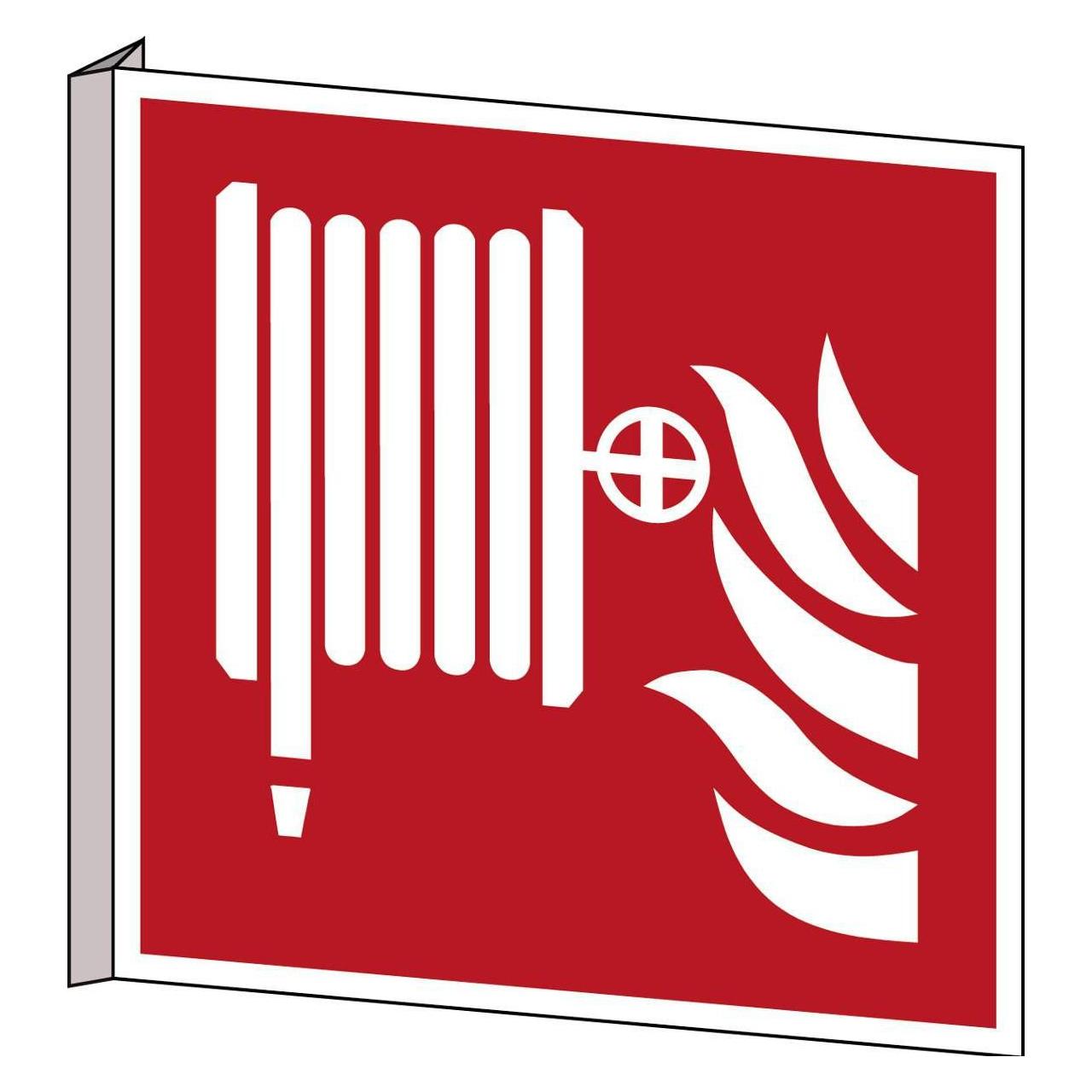 Brady ISO 7010 Sign - Fire hose reel (PIC F002-203X203-BIPVC-CRD/1)