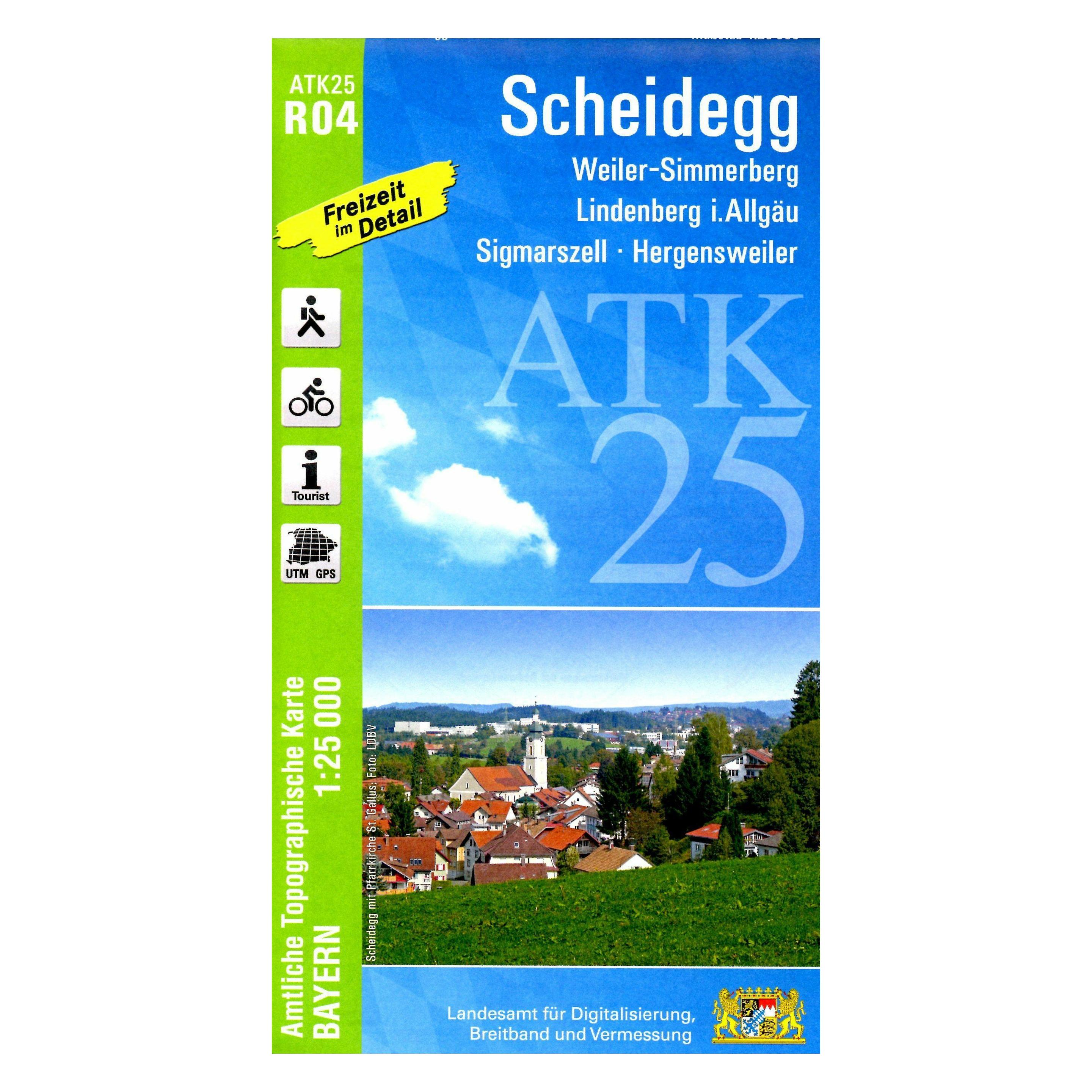 LDBV Bayern Amtliche Topographische Karte Bayern Scheidegg (40693763)