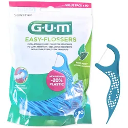 GUM EASY FLOSSERS Zahnseidesticks, gewachst, mint 90 St