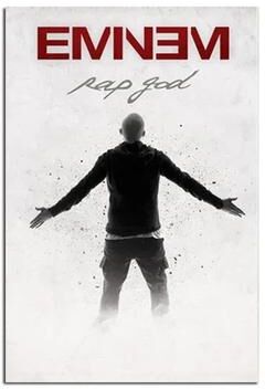 Uplift Treasures Eminem Rap Star Canvas Poster Wall Art 7 19.69 27.56 In Noframe
