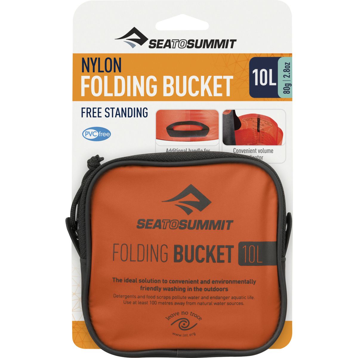 Sea to Summit Folding Bucket red (RD) 10 Liter AFB10