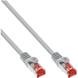 50er Bulk-Pack INLINE Patchkabel, S/FTP (PiMf), Cat,6, PVC, CCA, grau, 1,5m