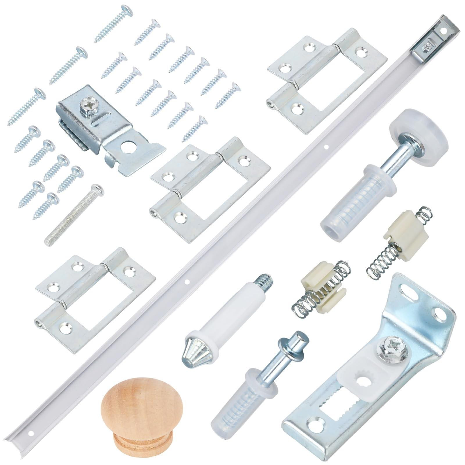 Solidchoice Vouwdeur Reparatieset met Roestvrij Stalen Onderdelen en Rails voor Keuken of Badkamer